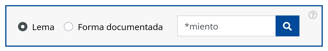 Búsqueda de un lema