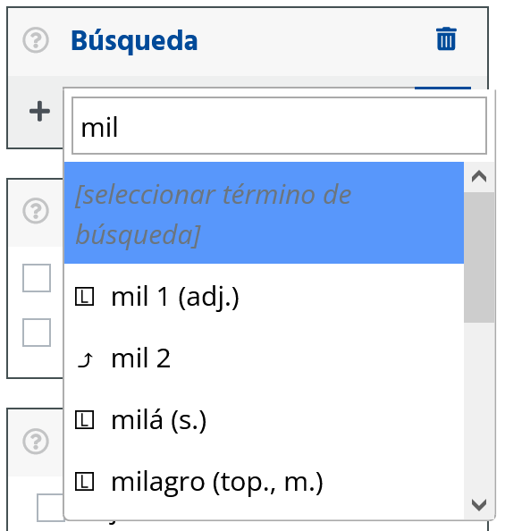 Cuadro de búsqueda