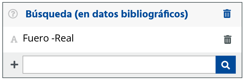 Búsqueda de una cadena sin la otra