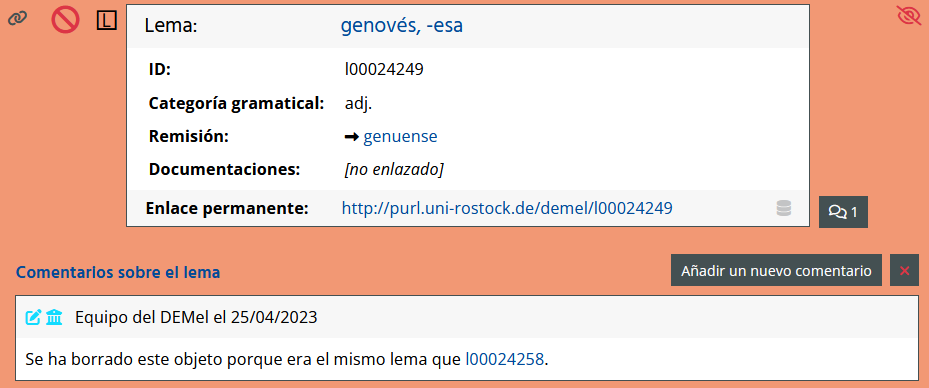 Ejemplo de lema eliminado