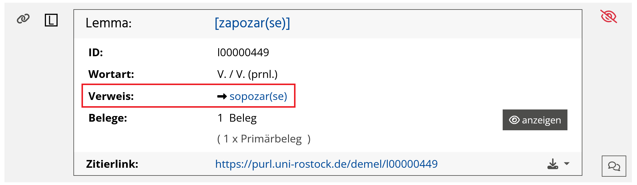 Lemma mit Verweis