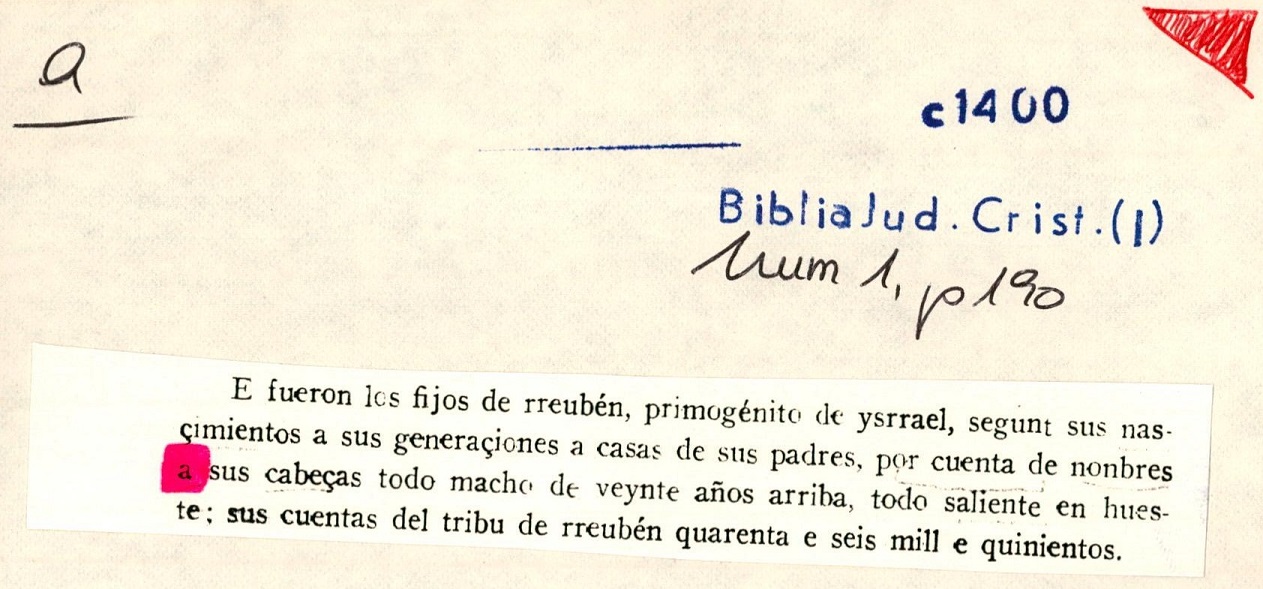 Datación en documentación primaria 1