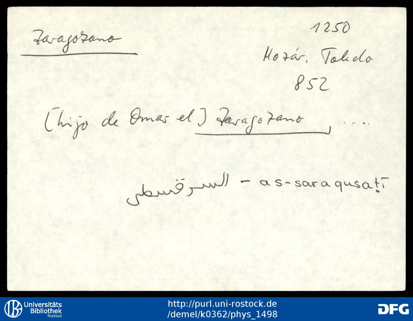 Documentación primaria de «DocsMozárToledo»