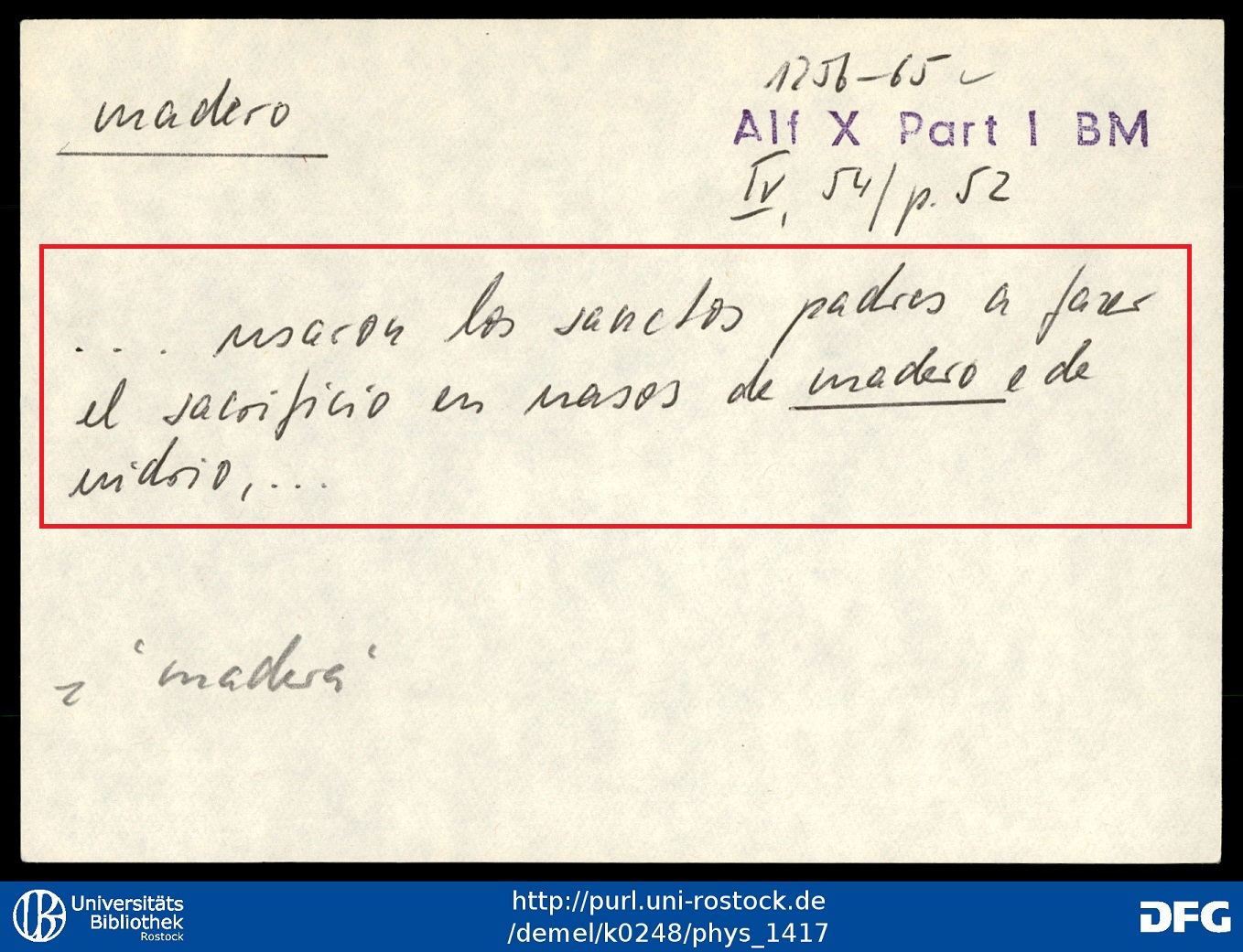 Ficha con documentación primaria con contexto