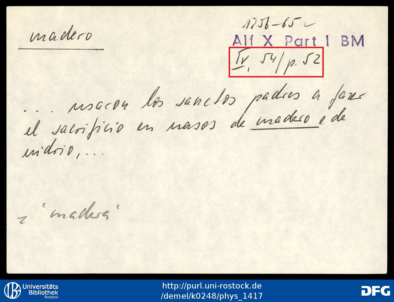 Ficha con documentación primaria con ubicación