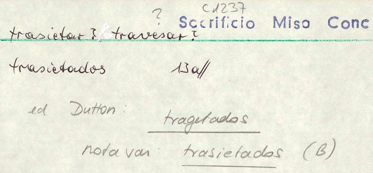 Lema no claro en documentación secundaria