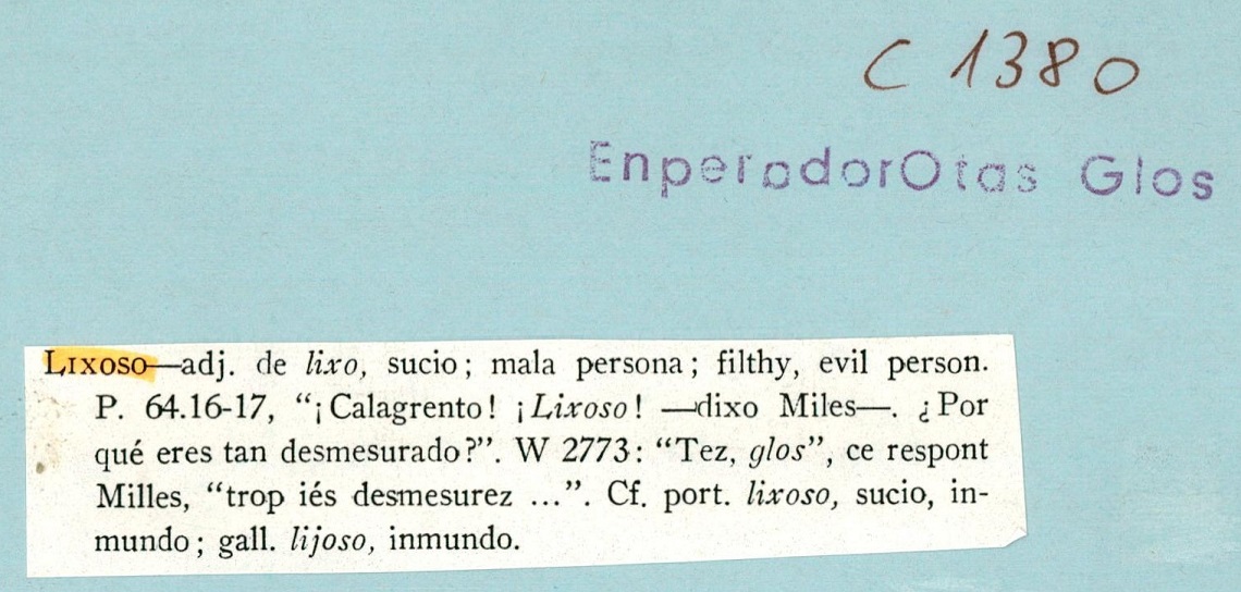 Sigla en documentación secundaria 1