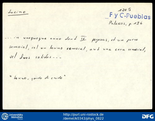 Ficha con la sigla „F y C-Pueblas“